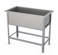 Ванна моечная односекционная Atesy типа ВСМ-С-Н Стандарт (каркас нерж) (большая)