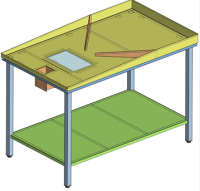 Стол производственный для переработки круп типа СП