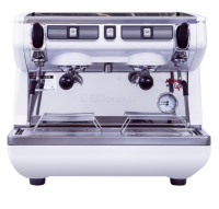 Кофемашина-полуавтомат NUOVA SIMONELLI APPIA LIFE COMPACT 2GR S 220V WHITE/RED+ECONOMIZER+HIGH GROUPS