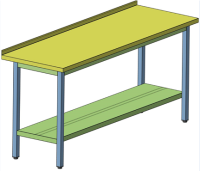 Стол производственный пристенный типа СПРП