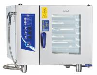 Бойлерный программируемый пароконвектомат Abat ПКА 6-1/1ПМ2 с парогенератором (лицо нерж)