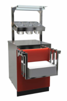 Прилавок для столовых приборов и подносов с хлебницей Abat ПСПХ-70Е СЭЙЛА