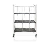 Тележка сетчатая с полками для белья ТСП-500