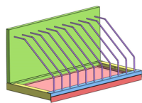 Полка для хранения крышек и разделочных досок типа ПКД