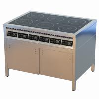 Плита индукционная 6-и конфорочная ЦМИ ПИ-6ТДК