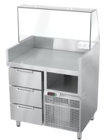 Станция для бургеров и хот-догов БАВАРИЯ БХС - 900.700-02-4 (с лайт-боксом)