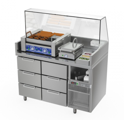 Станция для бургеров и хот-догов БАВАРИЯ БХС-1235.700-02-1
