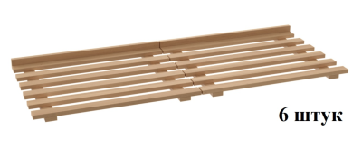 Комплект деревянных полок к ШЗХ с дверями-купе