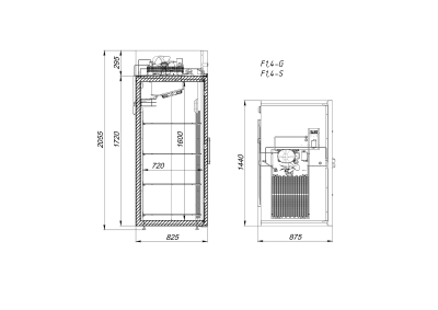 Шкаф холодильный ARKTO F1.4-G