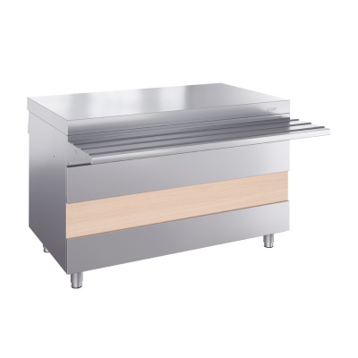 Прилавок для горячих напитков Atesy ПГН-1120-02 без полок Ривьера