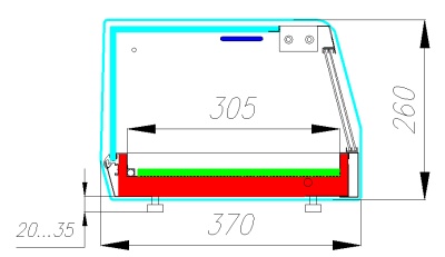 Витрина холодильная Carboma AC37 SM 1,5-1 CUBE SUSHI BAR