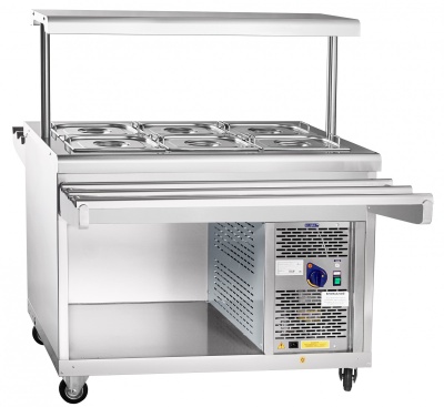 Прилавок холодильный Abat ПВВ(Н)-70ПМ-НШ Линия самообслуживания