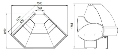 Витрина холодильная Марихолодмаш Таир ВХС-УН