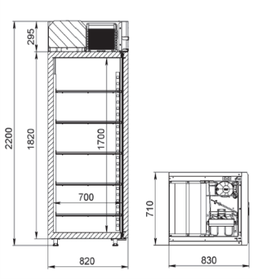 Шкаф холодильный ARKTO D0.7-Gc