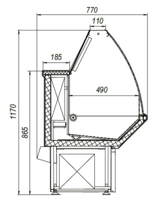 Витрина холодильная Марихолодмаш Нова ВХН-1,2