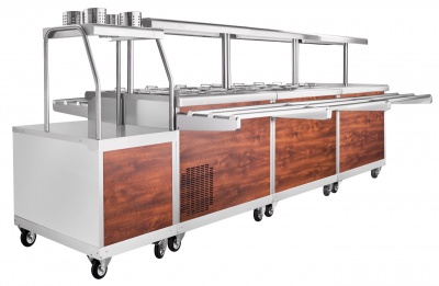 Прилавок для подогрева тарелок Abat ПТЭ-70КМ(П)-80 Линия самообслуживания