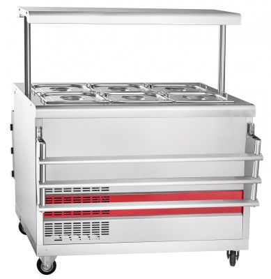 Прилавок холодильный Abat ПВВ(Н)-70ПМ-НШ Линия самообслуживания