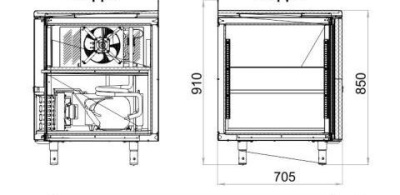Стол холодильный Polair TM4GN-G Grande