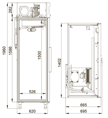 Шкаф холодильный Polair CV110-S Standard (полим. покрытие)