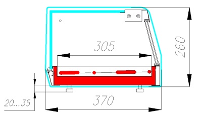 Витрина тепловая Carboma AC37 SH 1,5-1 CUBE BAR