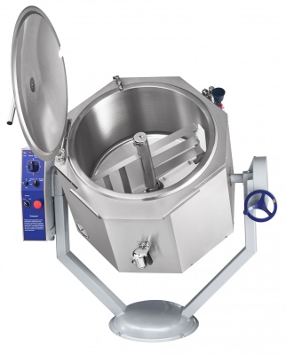 Котел пищеварочный электрический КПЭМ-100-ОМР со сливным краном