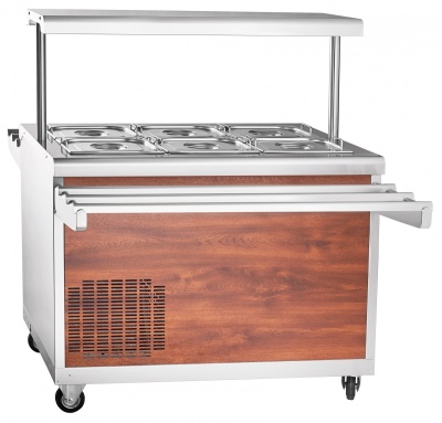 Прилавок холодильный Abat ПВВ(Н)-70ПМ-НШ Линия самообслуживания