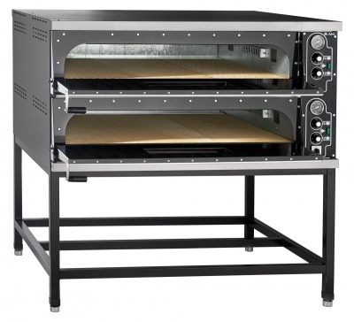 Печь электрическая для пиццы Abat ПЭП-6х2 (двухъярусная на подставке)