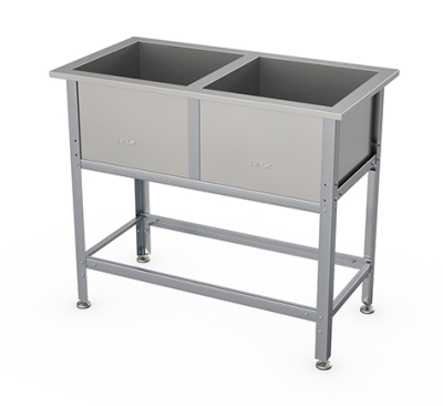 Ванна моечная двухсекционная Atesy типа ВСМ-Б Бюджет