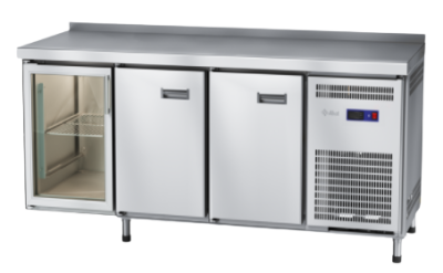  Стол холодильный Abat СХН-70-02 с бортом (700 серия) дверь, дверь, дверь-стекло