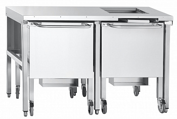 Бункер-накопитель БН-2-70 для льдогенераторов чешуйчатого льда Abat