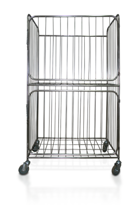 Тележка сетчатая с полками для белья ТСП-600