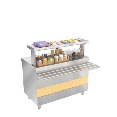 Прилавок нейтральный стол НС-1200-02-О без полок Ривьера