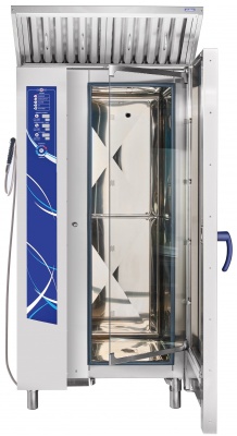 Бойлерный программируемый пароконвектомат Abat ПКА 20-1/1ПМ2-01 (автоматическая мойка)