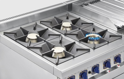 Газовая плита 4-х горелочная ПГК-49П (900 серия) Abat