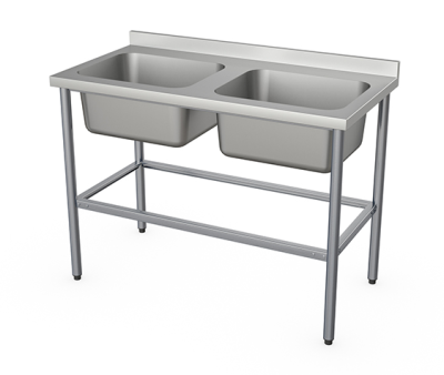 Ванна моечная цельнотянутая Atesy ВСМЦ-П-2.500.400-1-02 (ВСМЦ-2/1200Н) Престиж