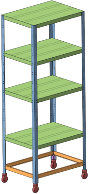 Стеллаж передвижной типа СТП