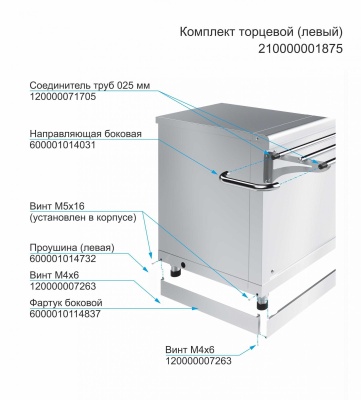 Комплект торцевой для линии раздачи "HOT-LINE" (левый)