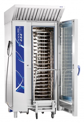 Бойлерный программируемый пароконвектомат Abat ПКА 20-1/1ПМ2-01 (автоматическая мойка)