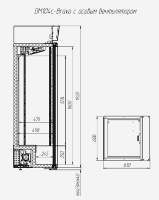 Шкаф холодильный Polair DM104c-Bravo