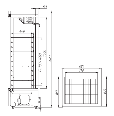Шкаф холодильный Сarboma R560 С (стекло) Standart