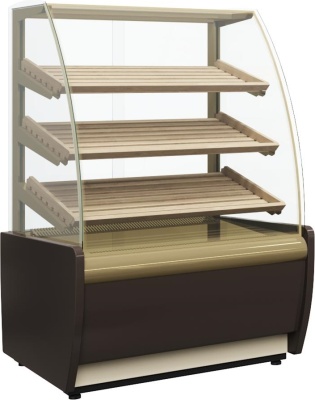 Хлебная витрина Carboma K70 N 0,9-1 LIGHT FLANDRIA (со стеклом)