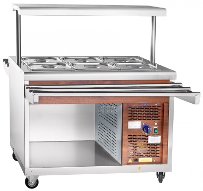 Прилавок холодильный Abat ПВВ(Н)-70ПМ-НШ Линия самообслуживания