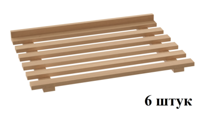 Комплект деревянных полок к ШЗХ с распашными дверями