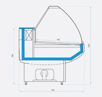 Витрина холодильная CRYSPI OCTAVA 1500