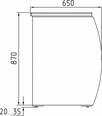 Нейтральный прилавок Carboma K70 N 0,9-7 (П-0,9) FLANDRIA