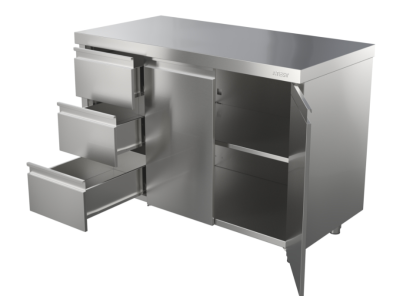 Стол-тумба Atesy СТ-С без борта, с ящиками