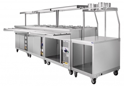 Прилавок холодильный Abat ПВВ(Н)-70ПМ-НШ Линия самообслуживания