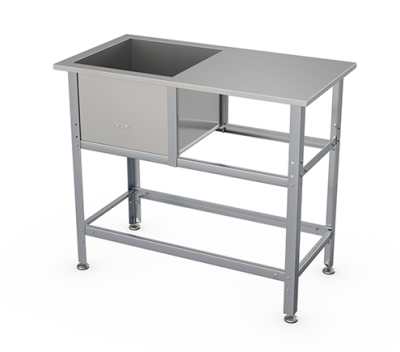 Ванна моечная односекционная со столом Atesy типа ВСМС-Б Бюджет