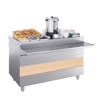 Прилавок для горячих напитков Atesy ПГН-1120-02 без полок Ривьера