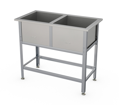 Ванна моечная двухсекционная Atesy типа ВСМ-С Стандарт